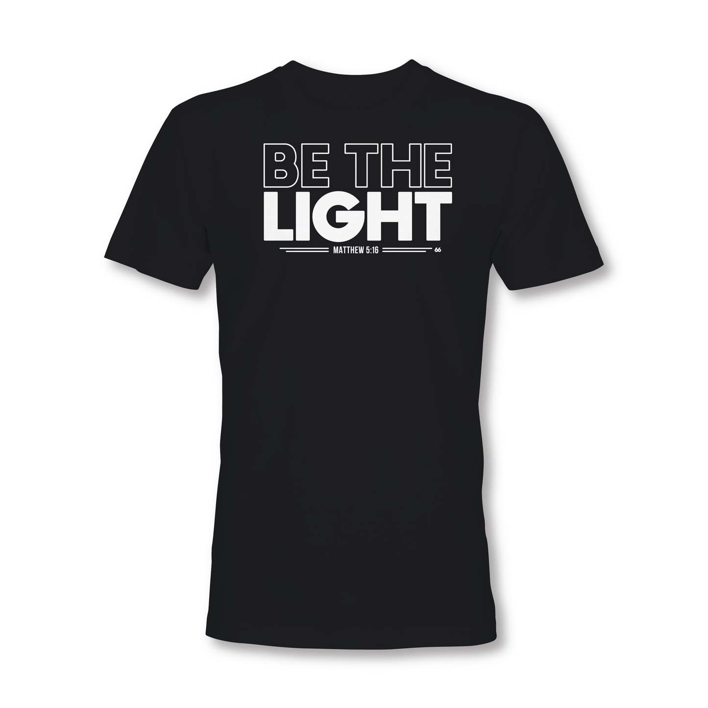 BE THE LIGHT MATTHEW 5:16 CHRISTIAN T-SHIRT